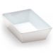 3 Travessas Retangular Branca 4L Profissional Servir Buffet Melamina Saladas Massas