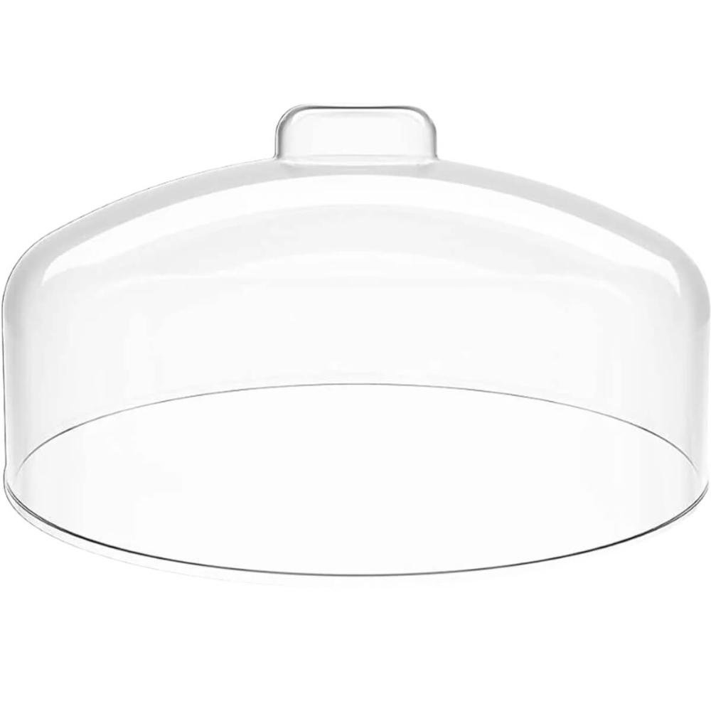 4 Cúpulas Transparentes Tampa de Bolo 19cm Pudim Padaria Buffet Clean Haus Concept