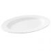 4 Travessas Oval Melamina Rasa 20x14cm Branca Servir Bandeja Haus Concept