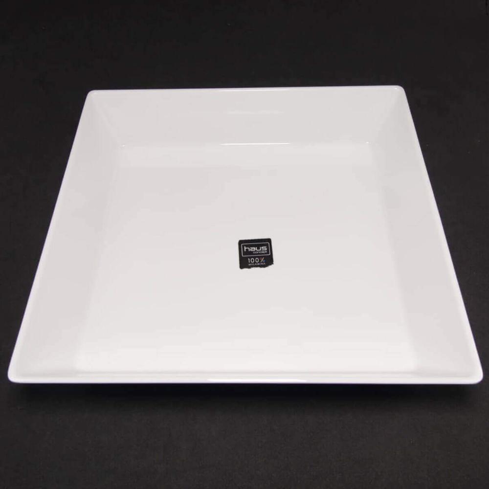 4 Travessas Retangular 3,5L Profissional Servir Buffet Melamina Branca Saladas Massas Haus Concept