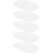 5 Bandejas para Servir Melamina Branca 34x22cm Buffet Traves