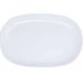 5 Bandejas para Servir Melamina Branca 34x22cm Buffet Traves