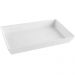 6 Travessas de Melamina Branca Restaurante 53x33cm Buffet Sa
