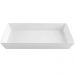6 Travessas de Melamina Branca Restaurante 53x33cm Buffet Sa