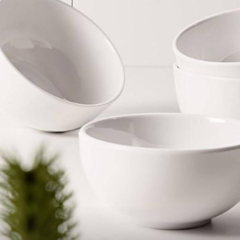 Bowl Melamina 9x4,5cm Branco Serenata Cumbuca Tigela Fruta Sobremesa Cereais Ingredientes Haus Concept