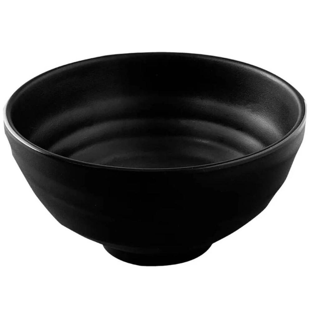 Bowl de Melamina Miso Preto 11,3x6cm Servir Ceviche e Shimeji Haus Concept