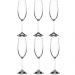 Jogo de Taças de Cristal Titânio 220ml Conjunto 6 Taças Para Champagne Sense