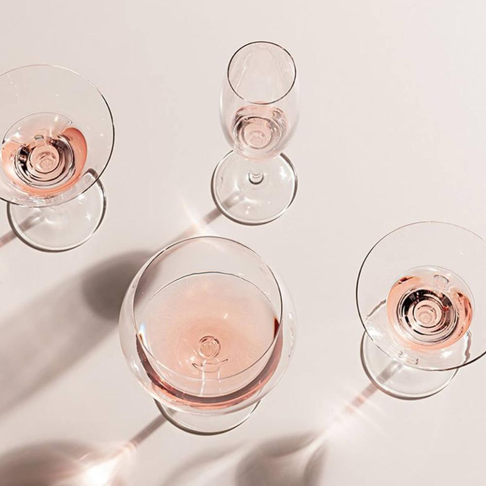 Jogo de Taças de Cristal Titânio 220ml Conjunto 6 Taças Para Champagne Sense