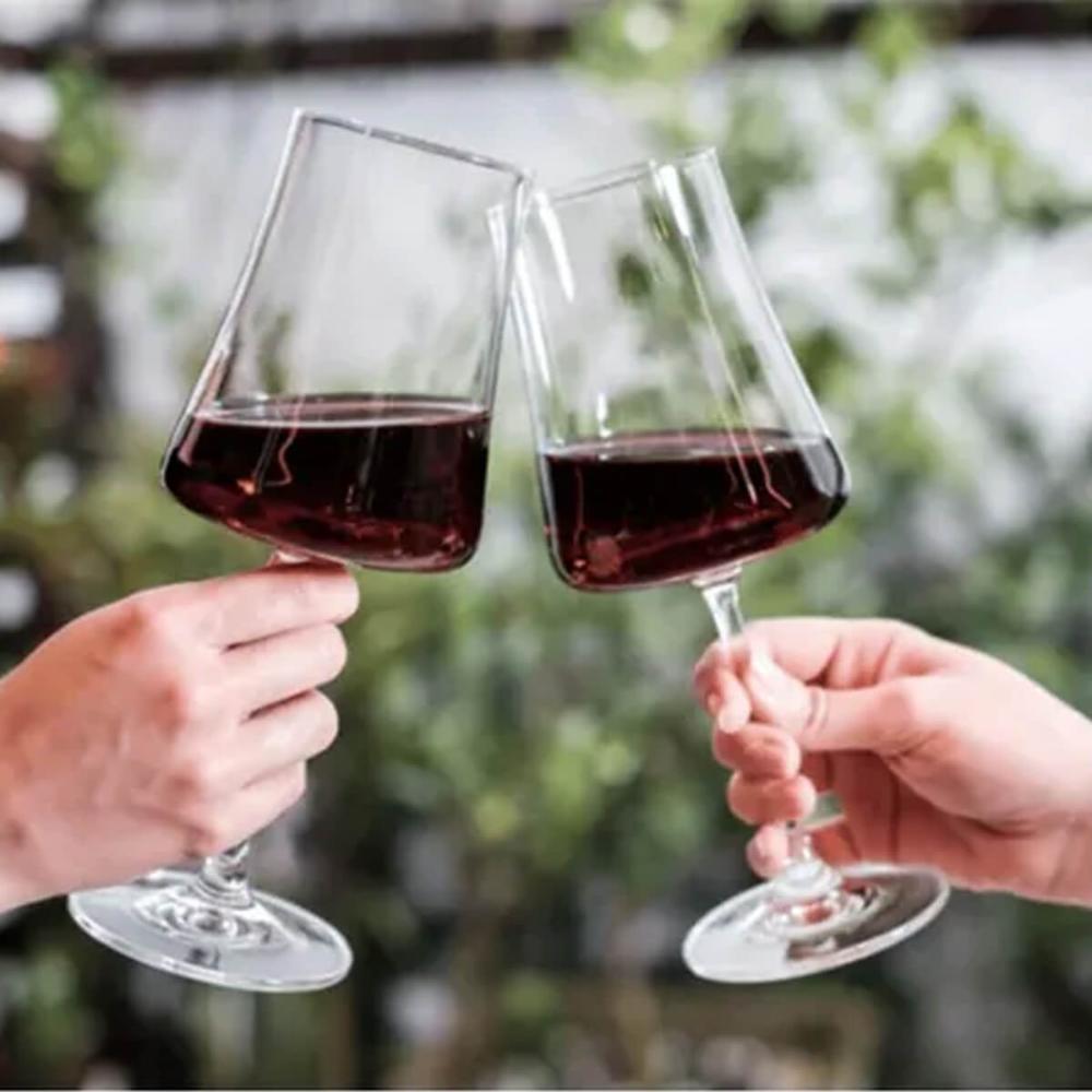 Jogo de Taças de Vinho 6 Peças Taças de Cristal Ecológico 460ml Haus Concept