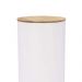 Kit 2 Potes para Massa 2,5L Porta Condimentos Redondo Lata Pasta Haus Concept Branco