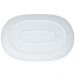 Kit 2 Travessas Oval Melamina 26x17cm Rasa Buffet Branca Restaurante Salada Petiscos Aperitivos Bar