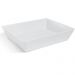 Kit 2 Travessas Retangular Branca 3,5L Profissional Servir Buffet Melamina Haus Concept Saladas Massas