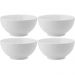 Kit 4 Bowl Tigela Melamina Branca 400ml Serata 12,5x6cm Cumbuca Cereal Frutas Sopas