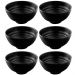 Kit 6 Bowls de Melamina Miso Preto 11,3x6cm Servir Ceviche e Shimeji Haus Concept