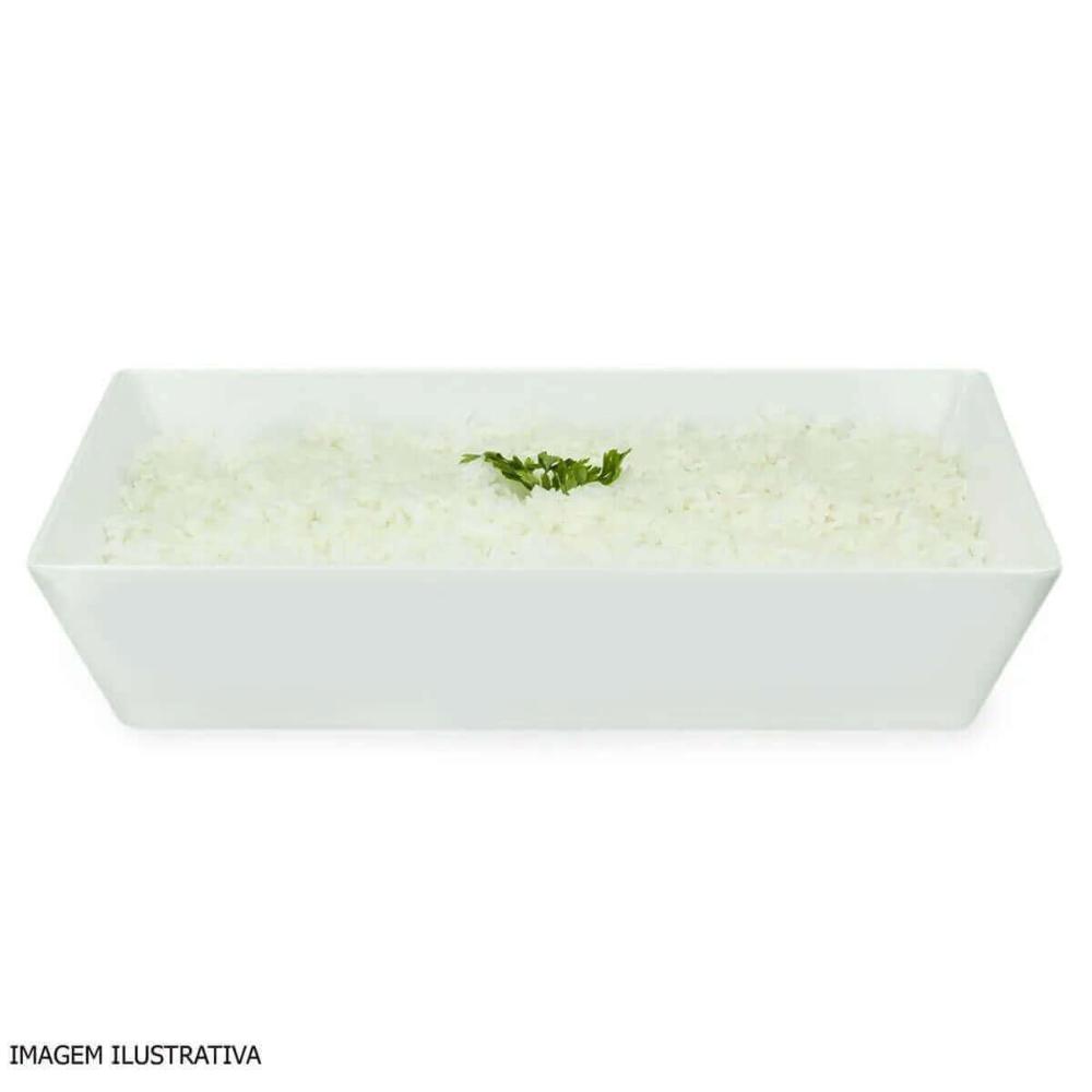 Kit 6 Travessas Brancas 4L Melamina Profissional Haus Concept Restaurante Buffet