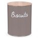 Pote Biscuits Porta Condimentos Lata de Biscoito com Tampa de Bambu Haus Concept Canister Warm Gray