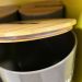 Pote Biscuits Porta Condimentos Lata de Biscoito com Tampa de Bambu Haus Concept Canister Warm Gray
