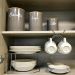 Pote Biscuits Porta Condimentos Lata de Biscoito com Tampa de Bambu Haus Concept Canister Warm Gray