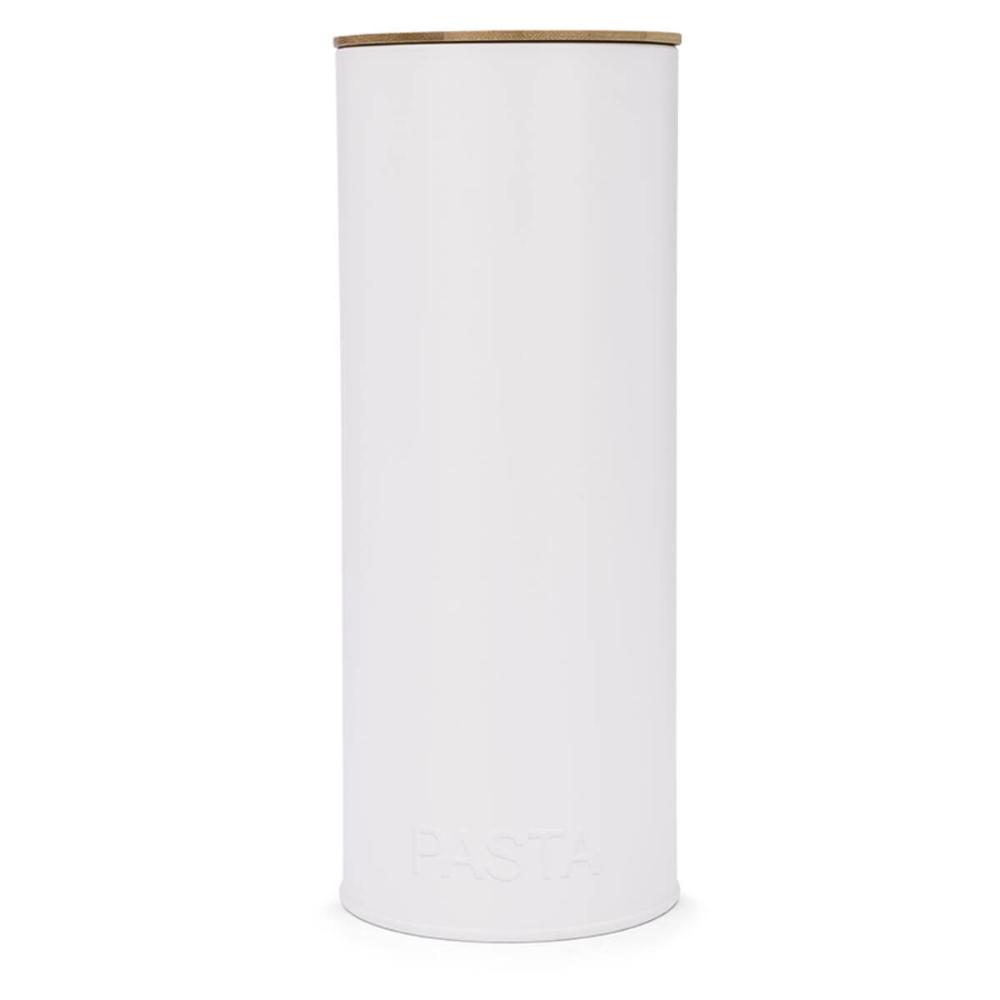 Pote para Massa 2,5L Porta Condimentos Redondo Lata Pasta Haus Concept Branco