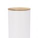 Pote para Massa 2,5L Porta Condimentos Redondo Lata Pasta Haus Concept Branco