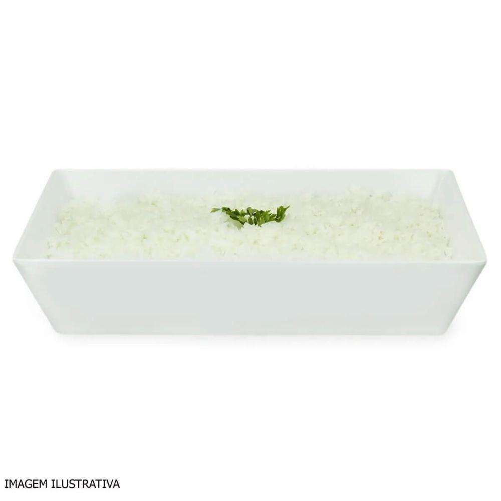 Travessa Melamina Branca 4L Profissional Servir Buffet Haus Concept Saladas Massas