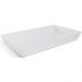Travessa Melamina Servir Restaurante Retangular 53x32,5x7cm Branca Haus Concept