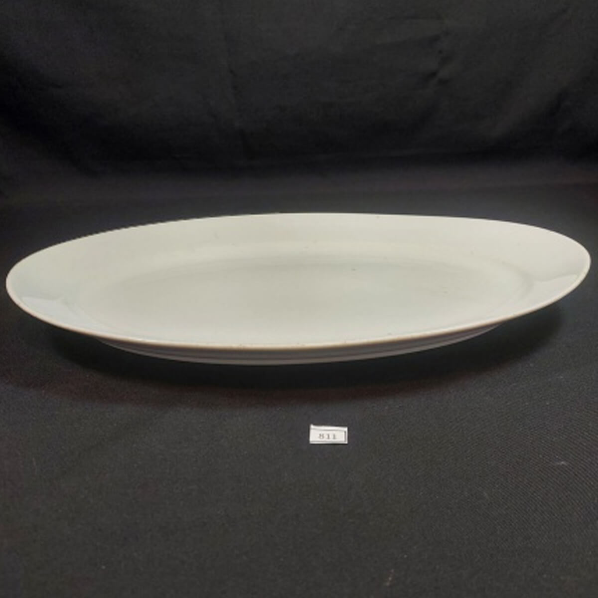 Travessa Oval Melamina Branca 25x18,5cm Bandeja Rasa Servir Petiscos Haus Concept