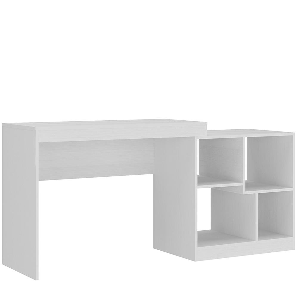 Escrivaninha Para Escritorio 4 Nichos HO2904 Branco HEC
