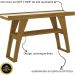Aparador Buffet 1 Prateleira Menphis Nature / Off White