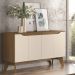 Aparador Buffet 4 Portas Quartzo Nature / Off White