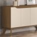 Aparador Buffet 4 Portas Quartzo Nature / Off White