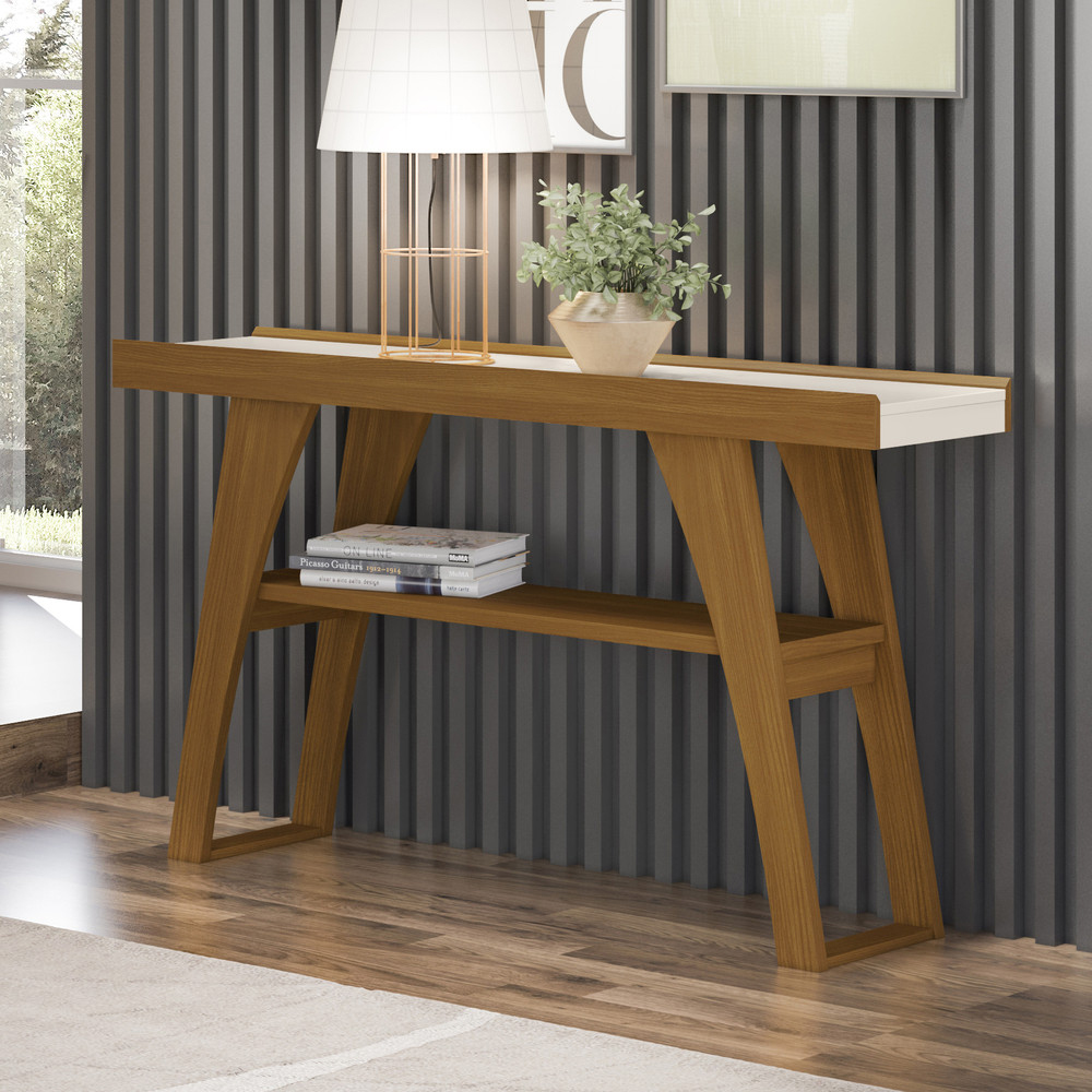 Aparador Para Sala 136 cm Menphis Off White Nature Henn