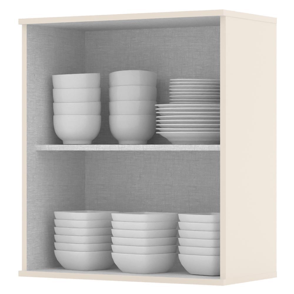 Armário Aéreo 1 Porta 60cm Connect Off White - Móveis Henn