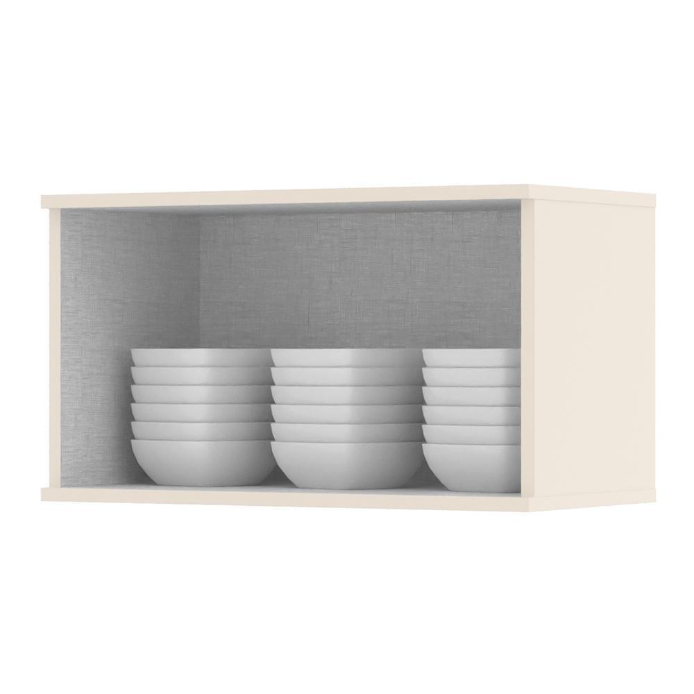 Armário Aéreo 1 Porta Basculante 60cm Connect Off White - Móveis Henn