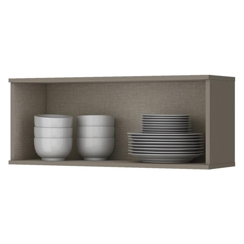 Armário Aéreo 1 Porta Basculante 80cm Connect Duna/Cristal - Móveis Henn