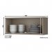 Armário Aéreo 1 Porta Basculante 80cm Connect Duna/Cristal - Móveis Henn