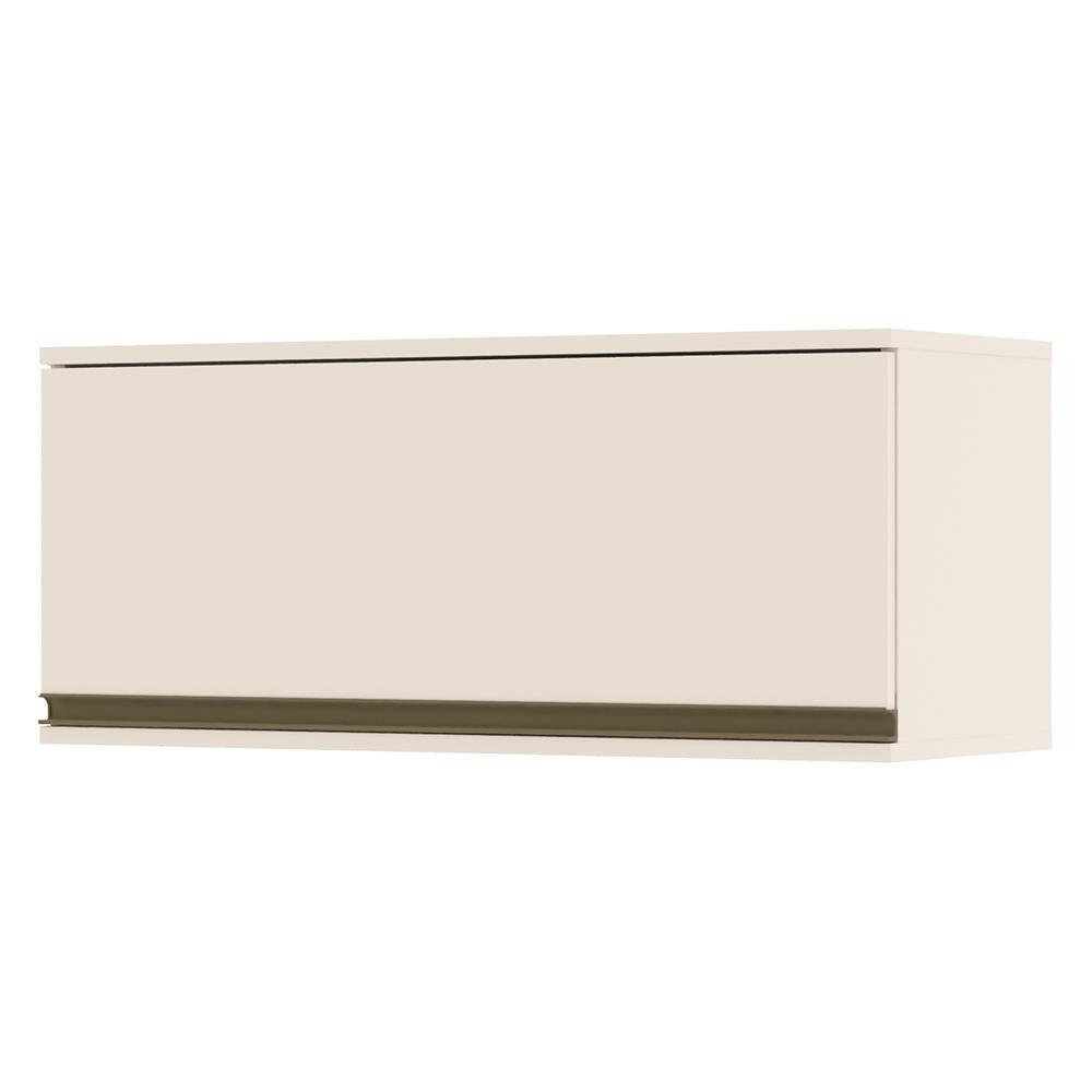 Armário Aéreo 1 Porta Basculante 80cm Connect Off White - Móveis Henn
