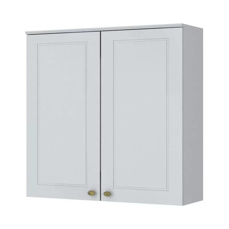Armário Aéreo 2 Portas 80cm Americana Branco - Móveis Henn