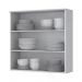 Armário Aéreo 2 Portas 80cm Americana Branco - Móveis Henn
