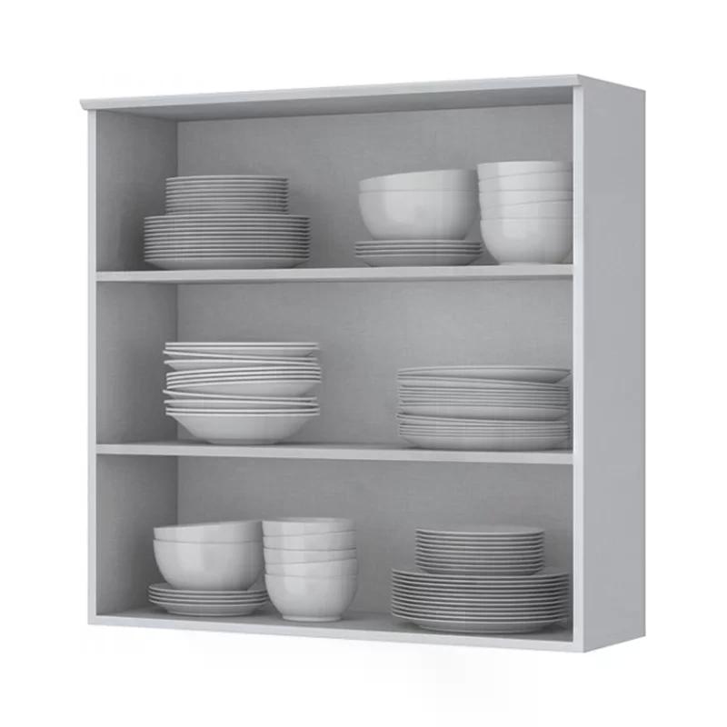 Armário Aéreo 2 Portas 80cm Americana Branco - Móveis Henn