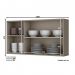 Armário Aéreo 3 Portas 120cm Connect Duna/Cristal - Móveis Henn