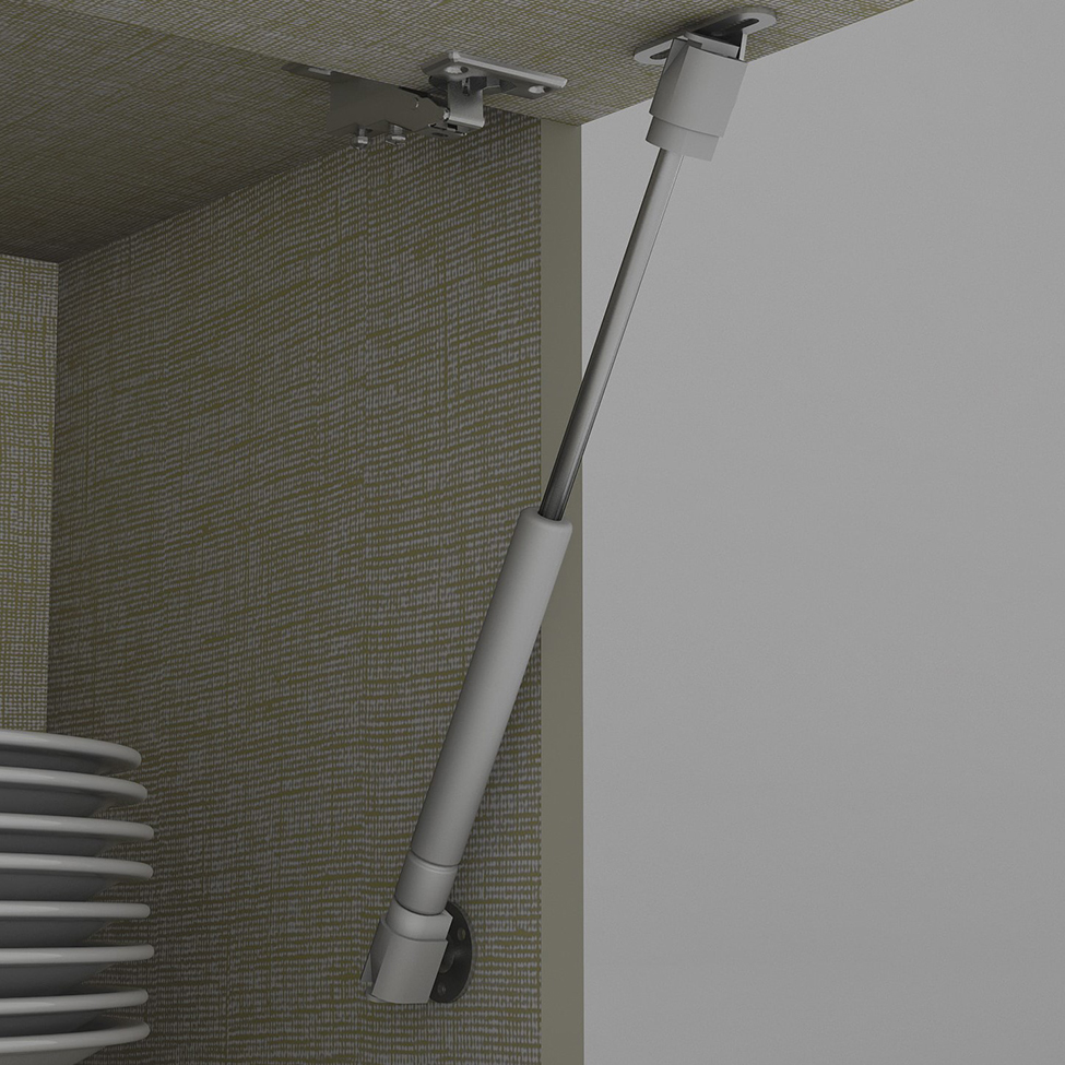 Armário Aéreo Évelin 1 Porta Duna e Cristal 80 cm