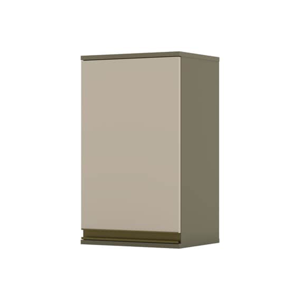 Armário Aéreo Évelin I 1 Porta Duna e Cristal 40 cm