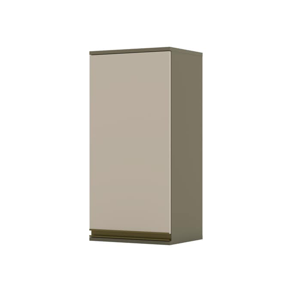 Armário Aéreo Évelin II 1 Porta Duna e Cristal 40 cm