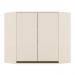Armário Aéreo Canto Oblíquo 83cm Connect Off White - Móveis Henn