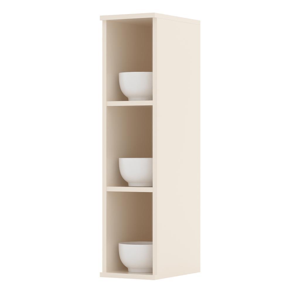 Armário Aéreo Nicho 20cm Connect Off White - Móveis Henn