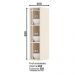Armário Aéreo Nicho 20cm Connect Off White - Móveis Henn