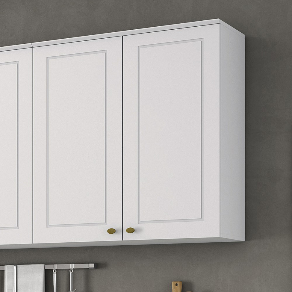 Armário Aéreo Nova York 2 Portas Branco