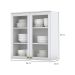 Armário Aéreo Nova York com Vidro 2 Portas Branco