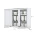 Armário Aéreo Nova York com Vidro 3 Portas Branco